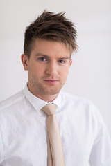 Portrait of a young handsome man