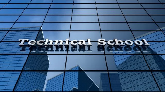 Computer generated, Technical school building	