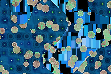 Panele Szklane Podświetlane  Szerokie abstrakcyjne tło w stylu Gustava Klimta