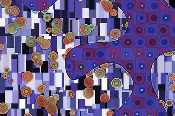 Panele Szklane Podświetlane  Szerokie abstrakcyjne tło w stylu Gustava Klimta