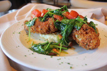 Chicken Cutlet with Spinach