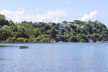 Brazil, State of Rio de Janeiro, Paqueta Island, View of one neighborhood by the coast of the island