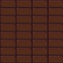 Continuous pattern  of   chocolate   bar
