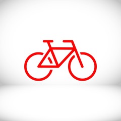 Bike icon stock vector illustration flat design