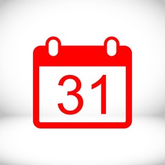 Fototapeta premium calendar icon stock vector illustration flat design