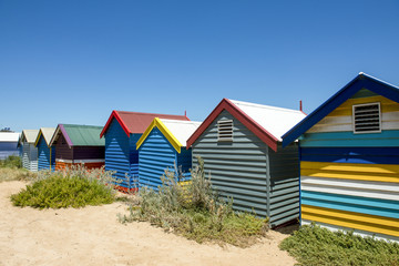 Fototapeta na wymiar Brightom beach Melbourne