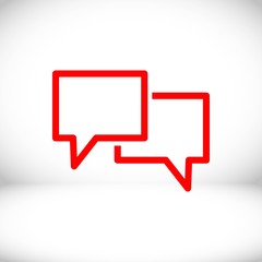 Fototapeta premium Speech Bubbles Icon. Chat pictogram icon stock vector illustration