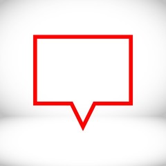 Speech Bubbles Icon. Chat pictogram icon stock vector illustration