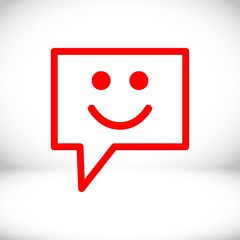 Speech Bubbles Icon. Chat pictogram icon stock vector illustration