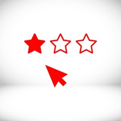 rating icon stock vector illustration flat design