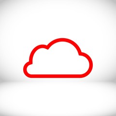 cloud icon stock vector illustration flat design