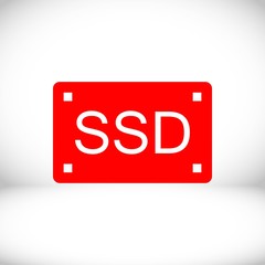 ssd icon stock vector illustration flat design