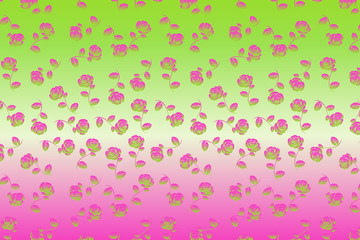 Wide Glamorous Floral Background  - vector illustration