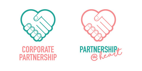 Corporate Partnership Business Successful Handshake Trading Deal Vector Icon 