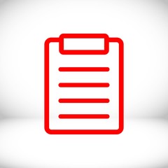 checklist  icon stock vector illustration flat design