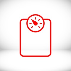 measure the weight icon stock vector illustration flat design
