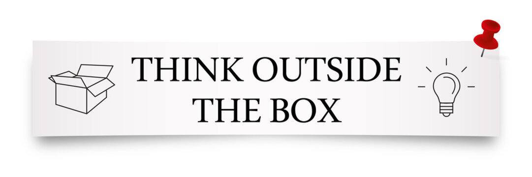 Papierstreifen - Think outside the box