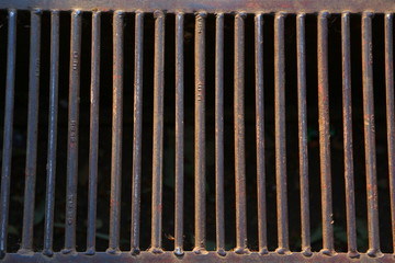 Rusty sewer drain