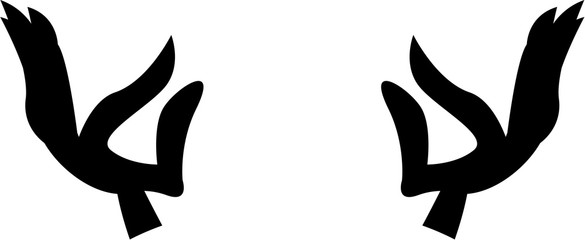 Hands in a Yoga Pose Silhouette