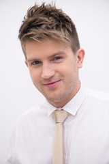 Portrait of a young handsome man