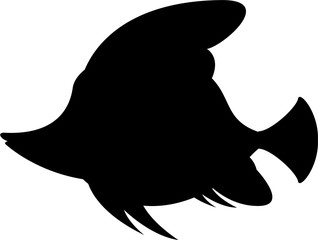 Tropical Fish in Silhouette