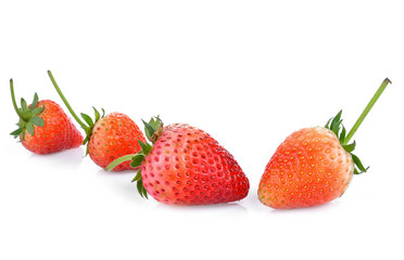 strawberry isolated on the white background.