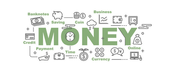 money vector banner