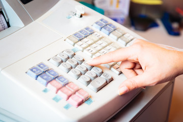 Sales Person's Hand