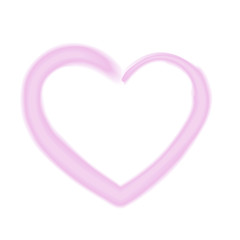 watercolor drawn hearts, design elements for Valentine's day day