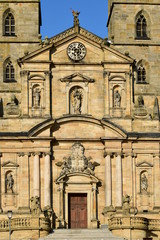 Architectural detail in the historical town of Bamberg, Bavaria, region Upper Franconia, Germany