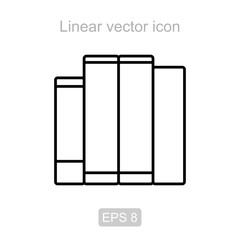 Books. Linear vector icon.