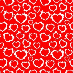 seamless texture of hearts - blots