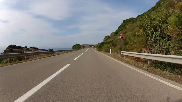 Scenic Drive through Sardinia, Italy
