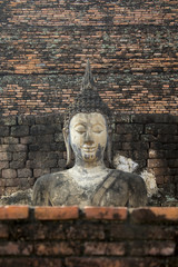 Sukhothai Historical Park In Thailand, Buddha statue, Old Town,