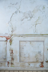 white vintage wall. craquelure