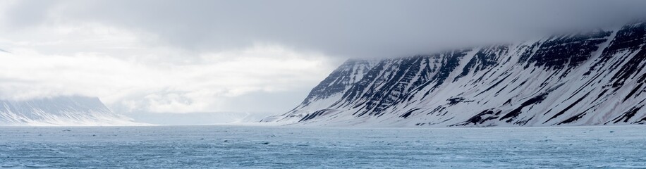 Svalbard mountain panorama