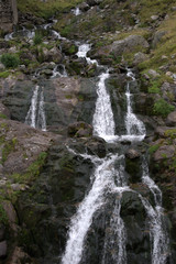 Transfagarsan spring waterfall