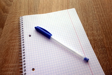 Pen on notebook 
