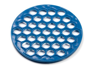 Form for ravioli isolated on white background