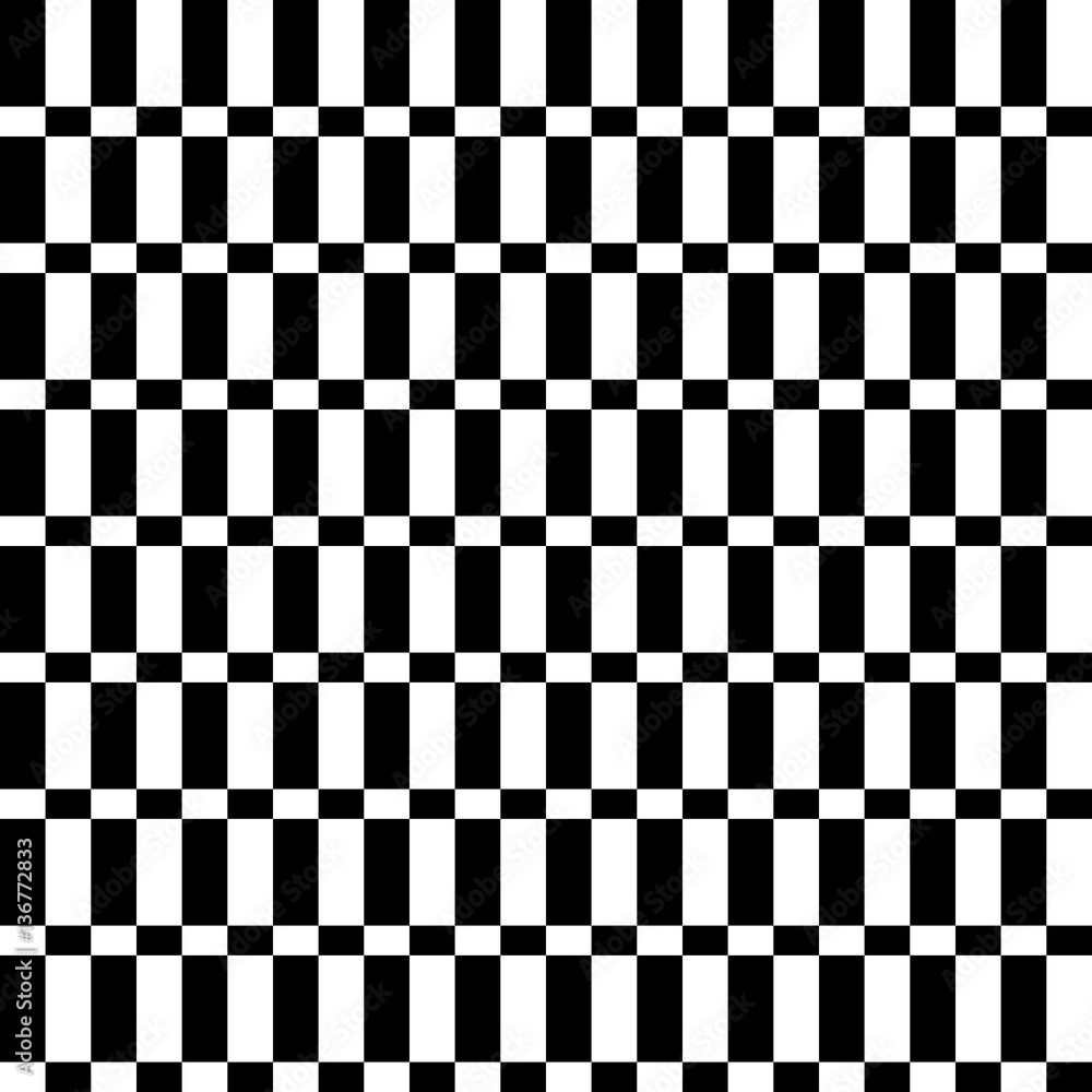 Poster chequered pattern with squares and rectangles (seamlessly repeat