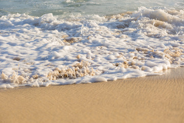 Beach Foam on Sand