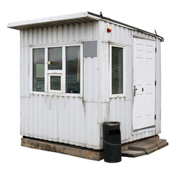 Metal guard booth