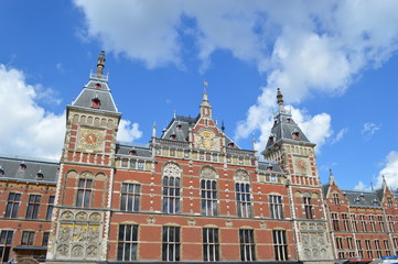 Fototapeta na wymiar Amsterdam central station