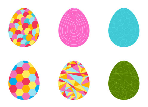 Beautiful Easter Egg Seamless Pattern Background Vector Illustra