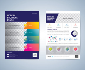 Fototapeta na wymiar Business brochure, leaflet, flyer, annual report, cover design template vector background. layout A4 size.
