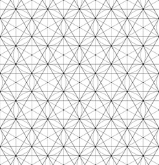 Black and white geometric background. Vector seamless pattern.