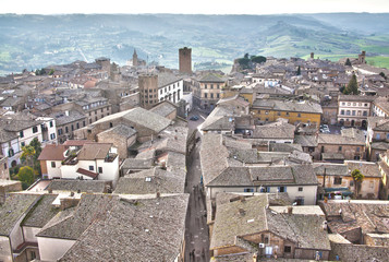 Orvieto aerial view from Torre del Moro