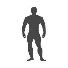Strong man icon - vector Illustration