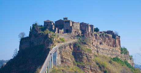 Fototapeta na wymiar View of Civita di Bagnoregio (Viterbo, Italy)