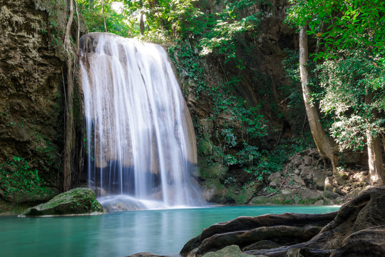third level of Erawan Waterfall © someman